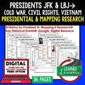 President John F. Kennedy & Johnson Research & Mapping Print and Digital Google - preview 1