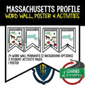 Massachusetts History Word Wall, State Profile, Massachusetts Activities Posters - preview 1