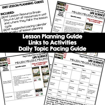 Reproduction Lesson Plan Guide | NGSS Life Science Curriculum - preview 2