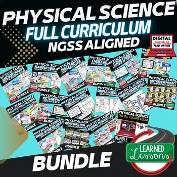 Physical Science Curriculum Bundle | NGSS Physical Science | Print & Google - preview 2