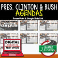 Clinton and Bush Presidencies Agenda PowerPoint & Google Slides Agenda - preview 1