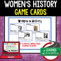 Women's History Game Cards, Print & Digital Learning - preview 1