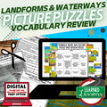 Landforms and Topography Activity Picture Puzzle Earth Science Activity - preview 1