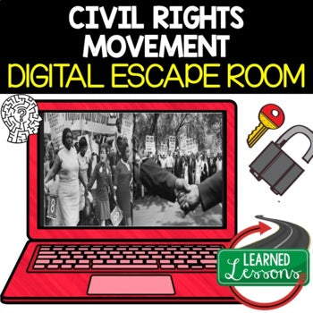 Civil Rights Digital Escape Room, Breakout Room, Activity Pages No Prep - preview 1