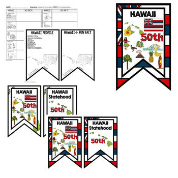 Hawaii History Word Wall, State Profile, Hawaii Activities US History Posters - preview 2