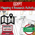 Egypt Map Activity and Research, Mapping Egypt & the Nile River - preview 1