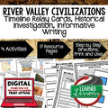 River Valley Civilizations Timeline Writing, Digital Distance Learning BUNDLE - preview 1