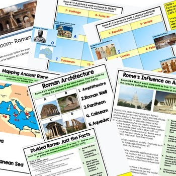 Ancient Rome Digital Escape Room, Breakout Room Test Prep, Digital Google - preview 2