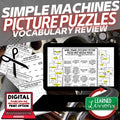 Simple Machines Activity Picture Puzzle Physical Science Activity Vocabulary - preview 1