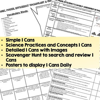 Simple Machines I Can Posters, Physical Science Posters - preview 2