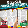 Geography of Russia DBQ Reading Activity Google DBQ Close Reading - preview 1