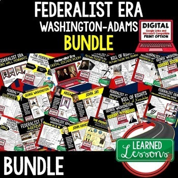 Federalist Era Bundle | Early U.S. History Activities Print & Digital - preview 1