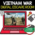Vietnam War Digital Escape Room, Breakout Room, Activity Pages No Prep - preview 1