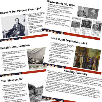 Reconstruction Guided Notes & PowerPoints American History, Google - preview 4