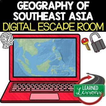 Asia Geography Digital Escape Room Breakout Room Distance Learning BUNDLE - preview 4