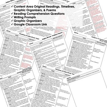 Indus River Valley DBQ Reading Activity Google World History DBQ Reading - preview 2