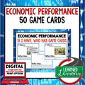 Economic Performance GAME CARDS, Economics Activity - preview 1