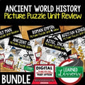Ancient World History Picture Puzzle Bundle | Study Guide & Test Prep Review - preview 1