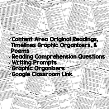 Sectionalism Pre Civil War DBQ Close Reading Textbook Replacement Google Print - preview 2