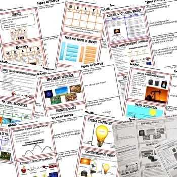Types of Energy Warm Ups & Bell Ringers, NGSS Science Warm Ups - preview 2