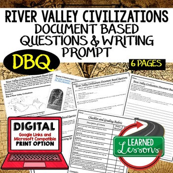 River Valley Civilizations DBQ Document Based Questions (World History) - preview 1