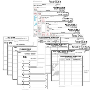 Roman History Guided Notes and PowerPoints, Interactive Notebooks, Google - preview 3