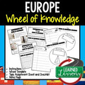 Europe Activity, Wheel of Knowledge (Interactive Notebook) - preview 1