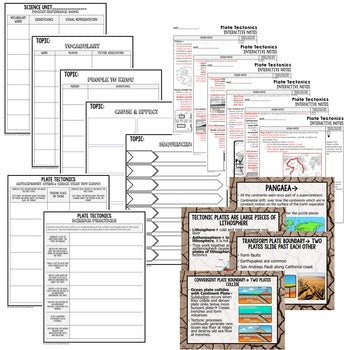 Plate Tectonics Guided Notes & PowerPoints NGSS Earth Science Guided Notes - preview 2