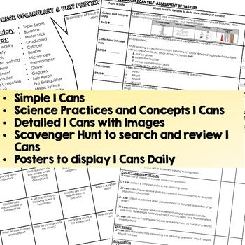 Earth Science I Can Posters | NGSS Learning Targets & Classroom Posters - preview 4