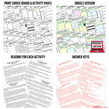 Western Frontier Activities, Choice Board, Print & Digital Google - preview 2