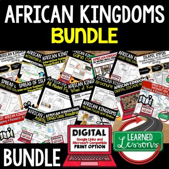 African Kingdoms Curriculum Bundle | World History Activities | Print + Google - preview 1
