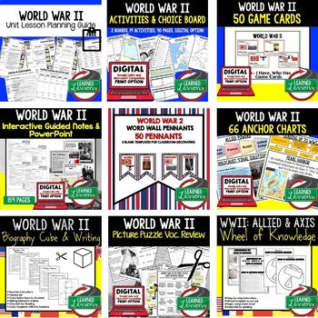 World War II Activities Bundle | WWII Print & Digital Lessons for U.S. History - preview 2