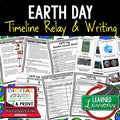 Earth Day Activity, Earth Day Timeline Relay, Earth Day Writing Activity, Google - preview 1