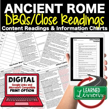 Ancient Rome DBQ Reading Activity Google World History DBQ Reading - preview 1