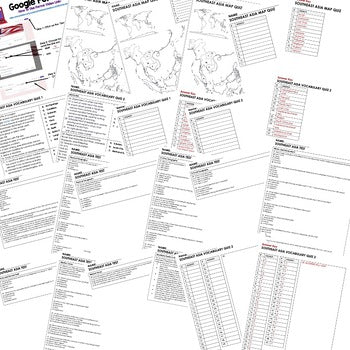 Southeast Asia Tests, Vocabulary Quiz, Map Quizzes Assessment - preview 3