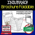 Types of Insurance Foldable Activity | Personal Finance | Financial Literacy - preview 1