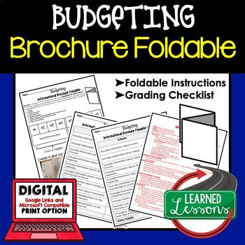 Budgeting Foldable | Personal Finance Activity | Financial Literacy - preview 1