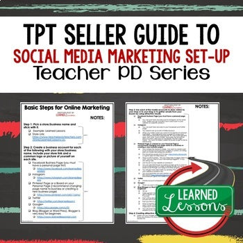 Social Media Marketing for TPT Sellers | Teacher Business Guide | Grow Your Teac - preview 1