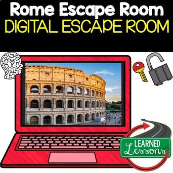 Ancient Rome Digital Escape Room, Breakout Room Test Prep, Digital Google - preview 1