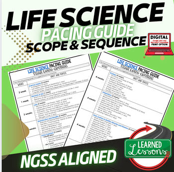 Life Science Pacing Guide, Biology Pacing Guide Life Science Curriculum - preview 1