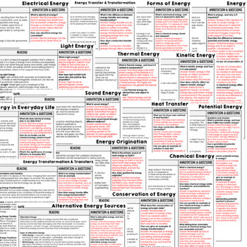Energy Types Science Reading Comprehension Passages and Questions Google Print - preview 3