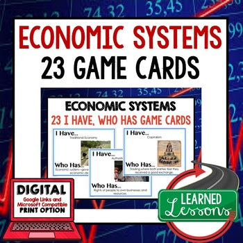Economic Systems GAME CARDS Test Prep, Print & Digital Learning - preview 1