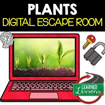 Plants Digital Escape Room Breakout Room Plants Activity Life Science Activity - preview 1
