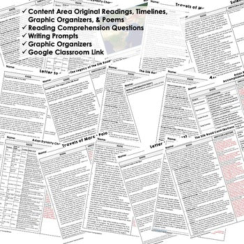 Asian Empires DBQ Reading Activity Google World History DBQ Reading - preview 2
