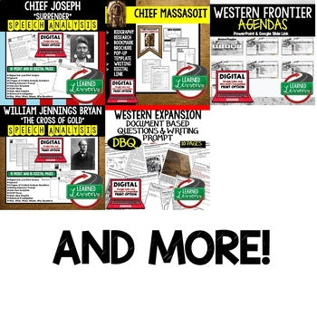 Western Frontier Activities Bundle | Westward Expansion Print & Digital Lessons - preview 4