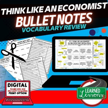 Think Like An Economist Activity Picture Puzzle, Economics Curriculum - preview 1