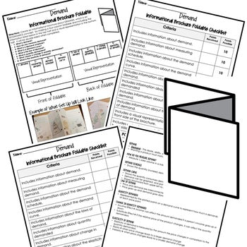 Demand Activity Foldable, Economics Curriculum - preview 2