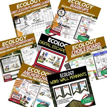 Life Science Ecology Bundle | NGSS Ecology & Ecosystems Activities - preview 2