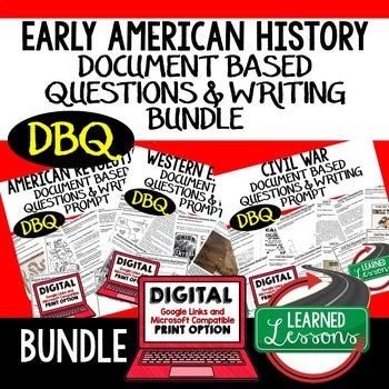 American History DBQ Activities, Primary & Secondary Sources BUNDLE - preview 1