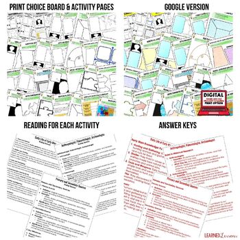 Nationalism Spreads Pre World  War I Activities, Choice Board, Print & Digital - preview 2
